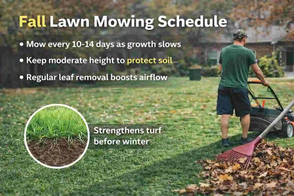 Fall Lawn Mowing Schedule