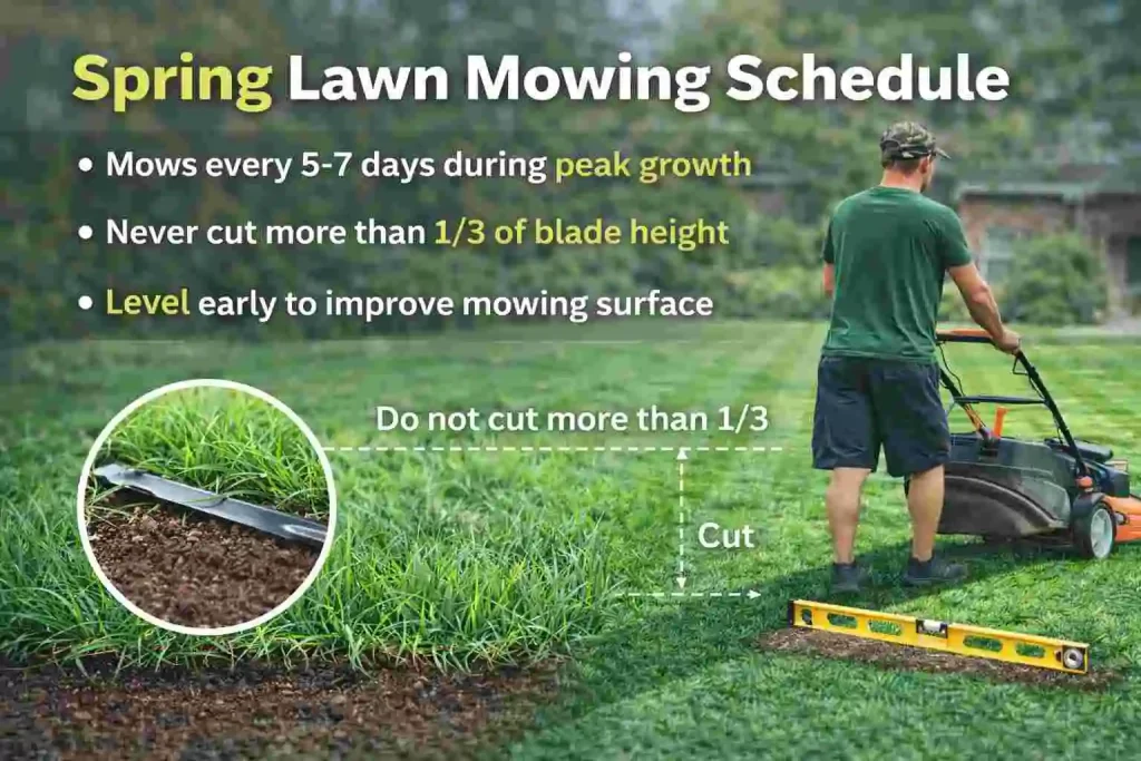 Spring Lawn Mowing Schedule