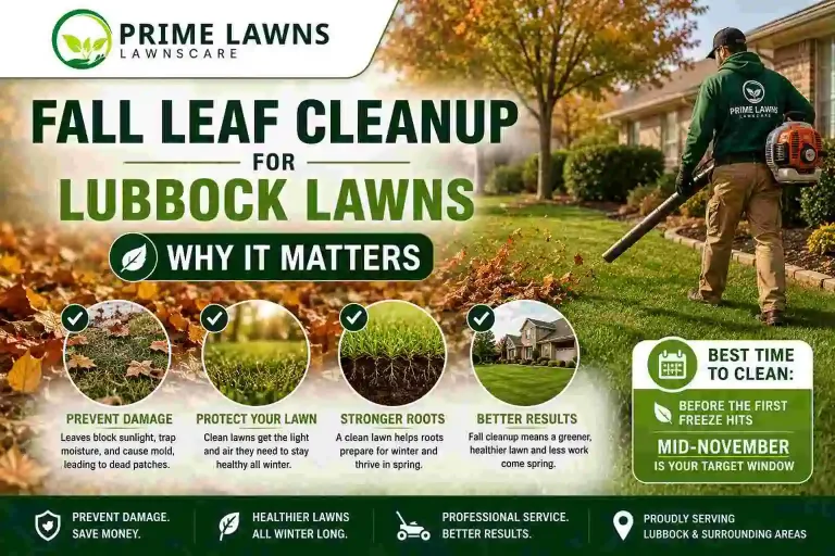 Fall Leaf Cleanup for Lubbock Lawns