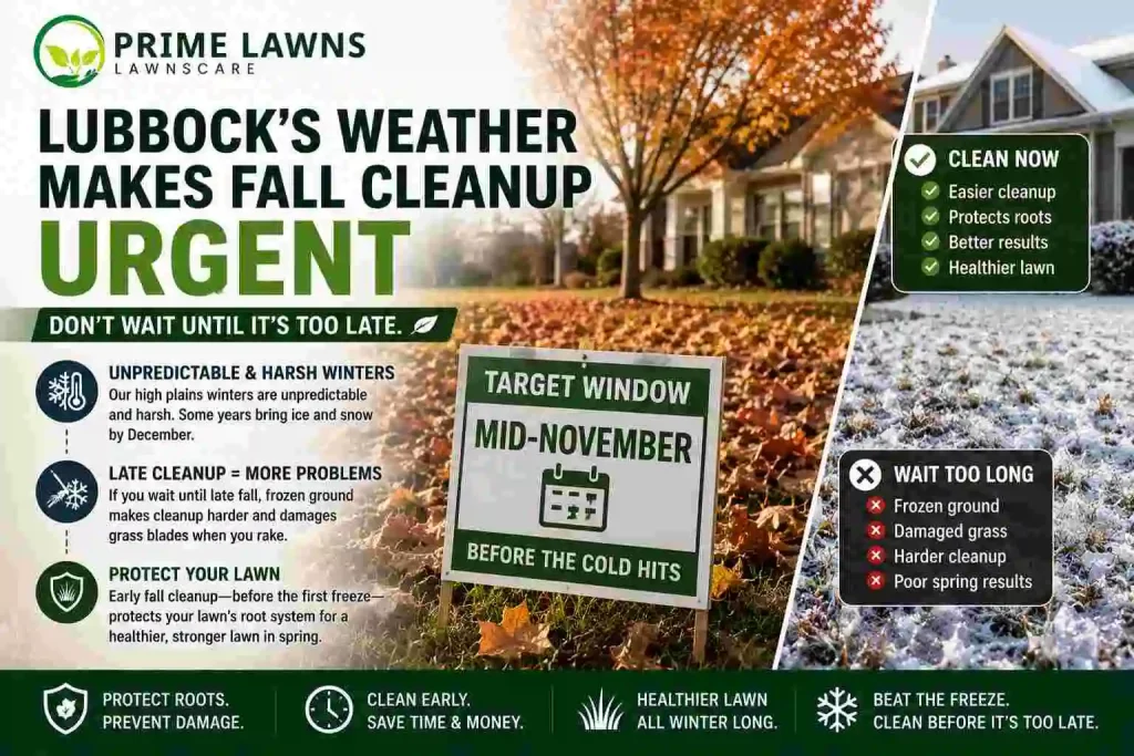 Lubbock's Weather Makes Fall Cleanup Urgent
